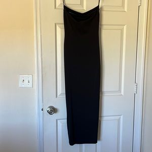 Black tube midi dress